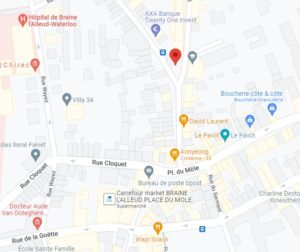 Plan d'accès — Place Cardinal Mercier